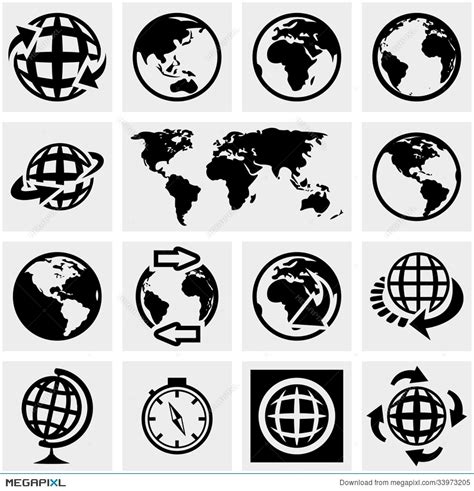 Globe Icon Vector 3075 Free Icons Library