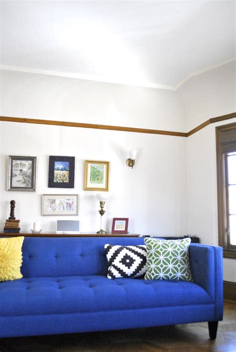 Modern Bright Blue Couch For Living Room Showit Blog