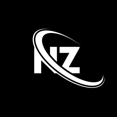 Logotipo De Nueva Zelanda Diseño Neozelandés Letra Nz Blanca Diseño