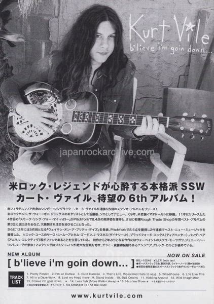 Kurt Vile 2016 Japan Tour Concert Gig Flyer Handbill Japan Rock Archive