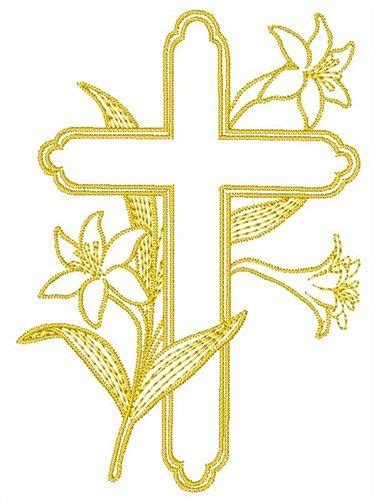 Easter Cross Embroidery Design Cross Embroidery Designs Easter