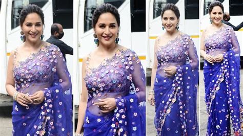 Madhuri Dixit Makes Purple Look More Royal And Magical In Her Floral