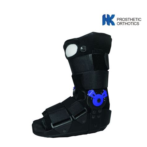 Black Orthotic Brace Ce Walking Boot For Sprained Ankle