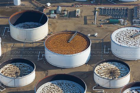 Aerial Photo Crude Oil Tankage