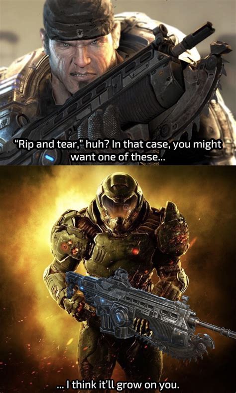 Im Loving The Halo Team Up Content But Theres Another Crossover Id Like Just As Much Rdoom