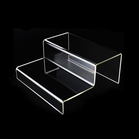 2 Tier Acrylic Shelf Risers And Organizers Ideal For Kitchen Cabinet