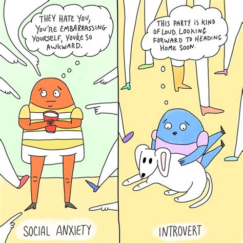 The Difference Between Social Anxiety And Introversion In 4 Comics Huffpost Uk