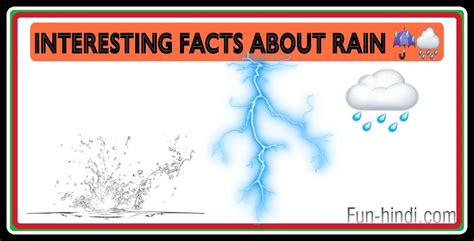 25 Interesting Facts About Rain In English
