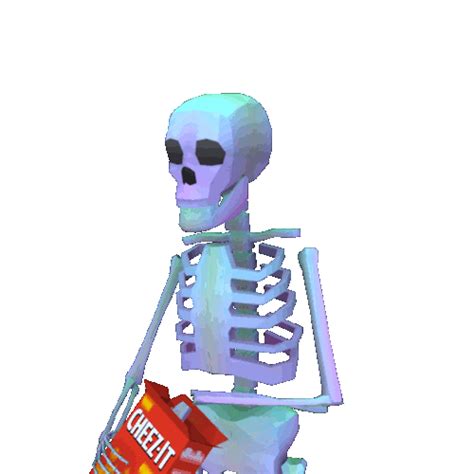 Skeleton Tries To Eat Chips Skeletons Know Your Meme