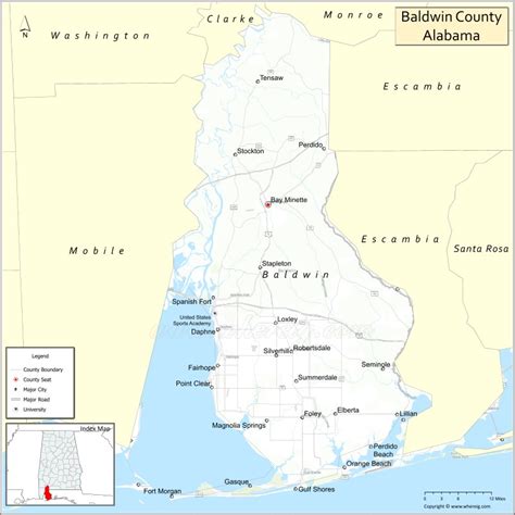 Baldwin County Alabama Zip Code Wall Map Ubicaciondepersonascdmxgobmx