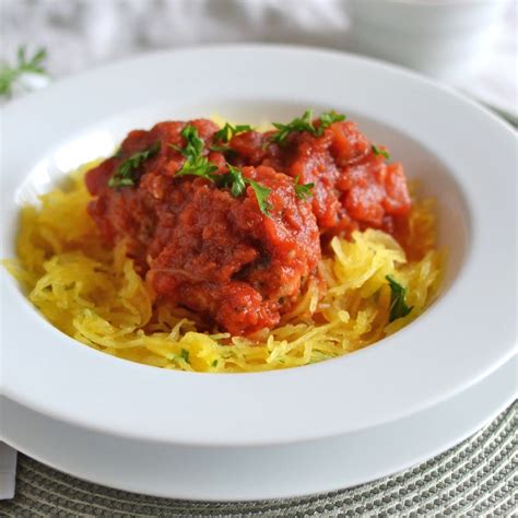 Best Paleo Spaghetti Squash And Turkey Meatballs Easy 24 Carrot Kitchen