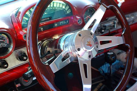 1955 Ford Thunderbird Steering Wheel Photograph By Dj Monteleone Pixels