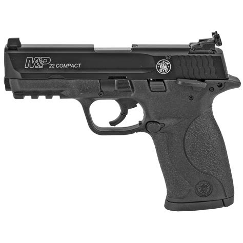 Smith And Wesson Mandp22 Compact 22lr Pistol Threaded Barrel Black