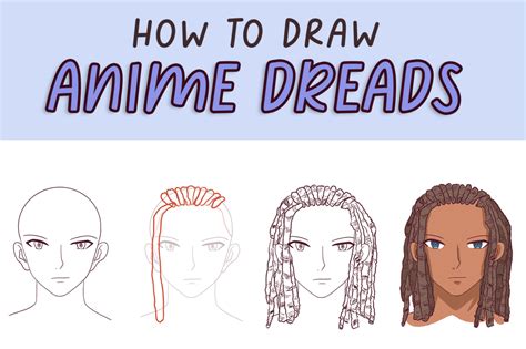 How To Draw Anime Dreads Male Draw Cartoon Style