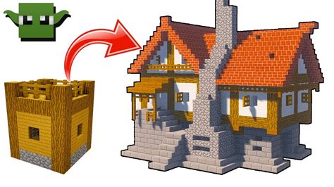 Minecraft Medieval House Tutorial Easy 5x5 Building System Youtube