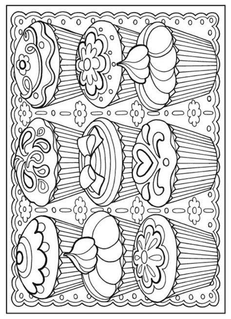 Adult Coloring Pages Dessert Coloring Pages Ideas