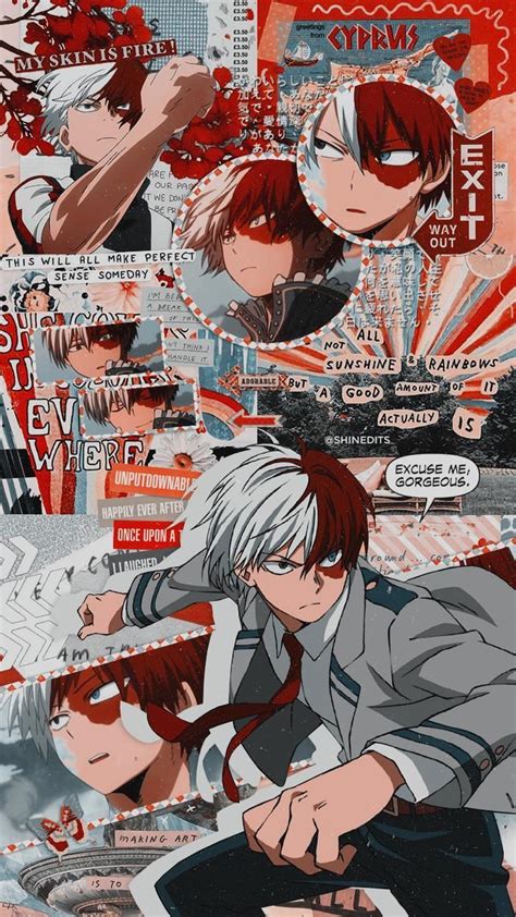 Aesthetic Anime Todoroki Laptop Wallpaper