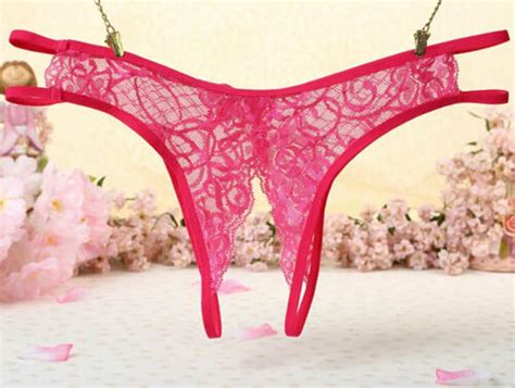Crotchless Super Sexy Womens Panties Rose Red One Size Fits Etsy