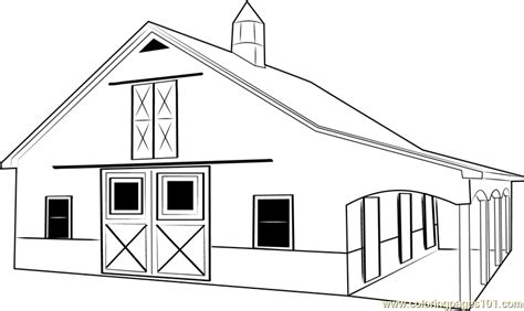 Barn coloring page that offers many designs of barns such as barn for drying (storage), barn and livestock and barn with landscape. Barn coloring, Download Barn coloring for free 2019