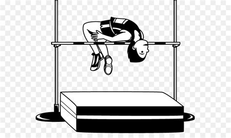 Track & field high jump long jump, athletics, angle, monochrome, arm png. Jump clipart high jump, Jump high jump Transparent FREE ...