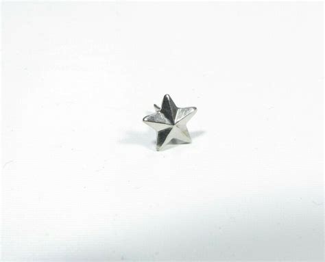 New Single Genuine Pronged 316 Silver Star Device For Military Medal