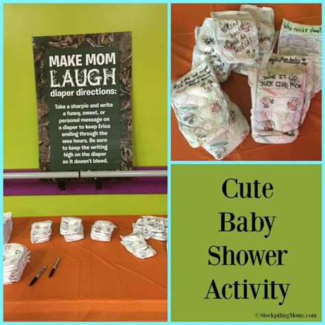 Kids Baby Shower Activity Sheets