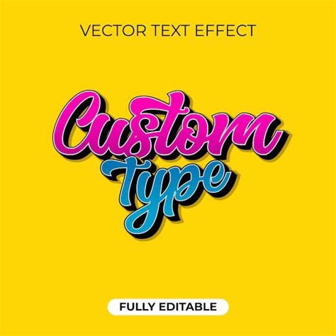 Premium Vector Editable Text Effect