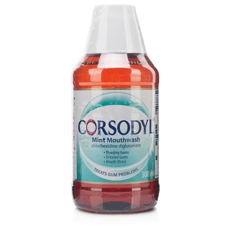 Corsodyl Mouthwash Mint 300 Ml Dental Care Chemist Direct
