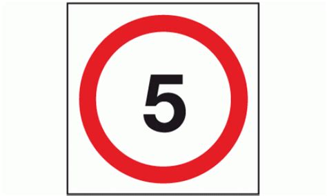 5 Mph Sign Temporary Road Signs Safety Signs And Notices