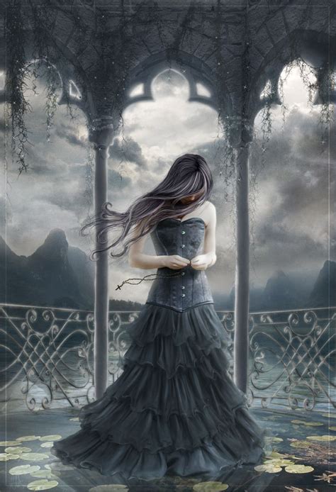 Anime Drawing Girl Goth Gothic Arte Oscuro Bello Belleza Oscura