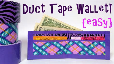 Easy Duct Tape Wallet Tutorial Youtube