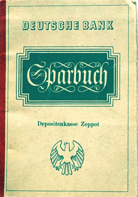Nein, die deutsche bank erhebt keine negativzinsen. es folgte eine konversation über die. Sparbuch der Deutschen Bank in Zoppot
