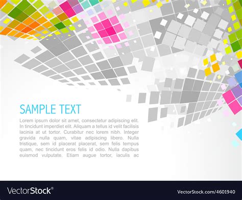 Mosaic Wave Background Royalty Free Vector Image