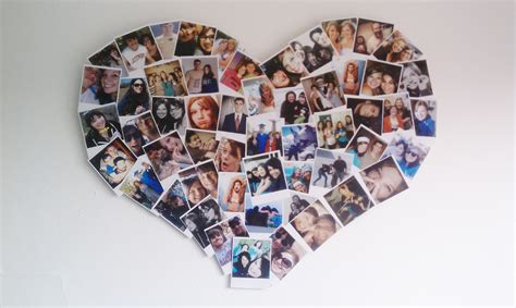 Dabble Polaroid Heart Collage