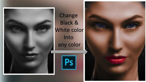 Photoshop Tutorial Colorize Blackwhite Image Youtube