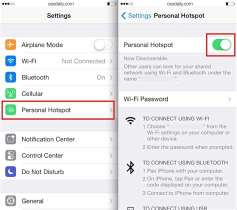 How To Use Personal Hotspot On Iphone Ipad To Share Its My Xxx Hot Girl