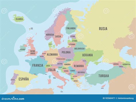Map Of Europe With Names Of Sovereign Countries Ministates Included