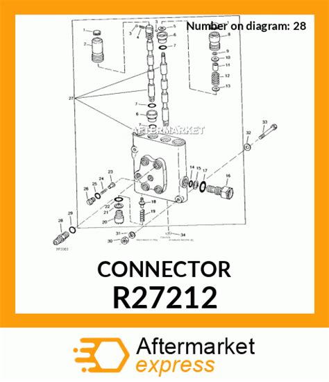 R27212 Connector Fits John Deere Price 893