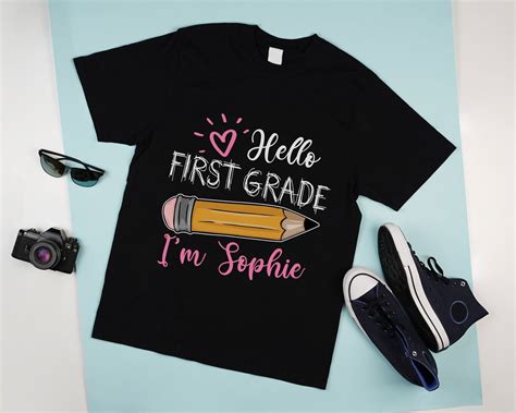First Grade Outfit Personalized First Grade Shirt Hello 1st Etsy