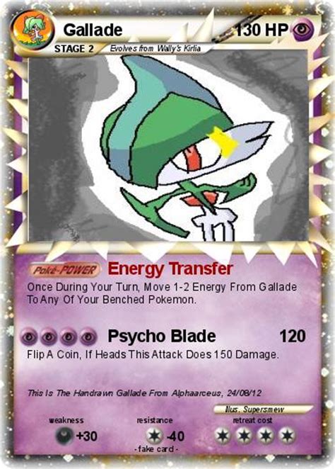 Check spelling or type a new query. Pokemon Card Fake Handrawn Wally's Gallade Prime by alphaarceus on DeviantArt