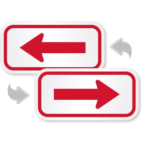 Directional Signs With Arrows