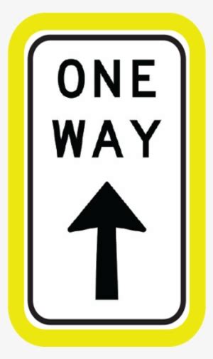 Ahead Only One Way Traffic Sign Drive Straight Arrow Future Clipart
