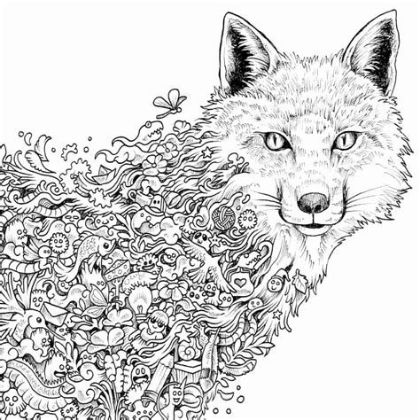 Hard Coloring Pages Of Animals