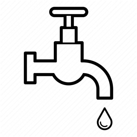 Tap Water Faucet Clip Art Free Sketch Coloring Page