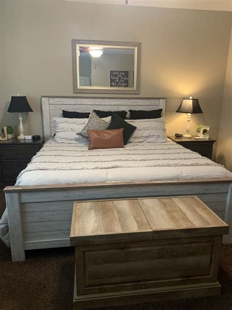 Willowton King Panel Bed By Ashley Furniture Bed Includes Headboard