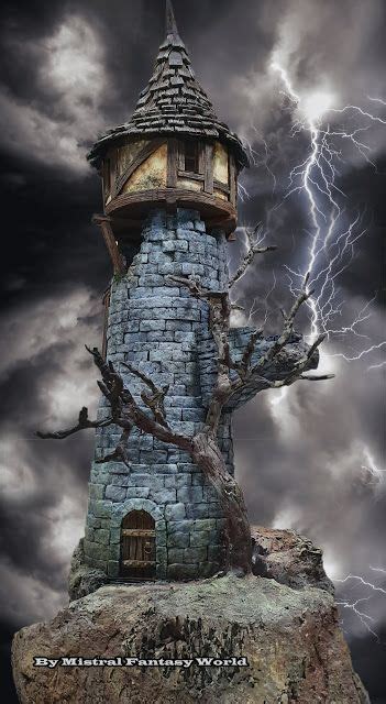 The Wizards Tower Casa Fantasy Macabro Diorama