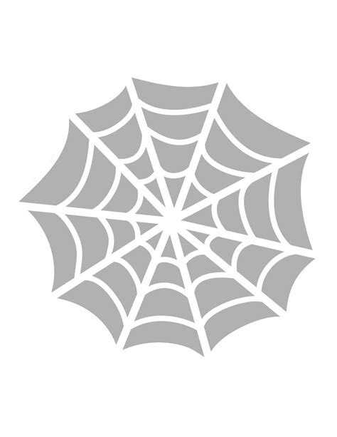 Printable Spider Web Stencil Halloween Stencils Pumpkin Carving