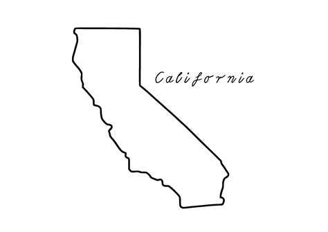 California Outline Svg Graphic By Filucry · Creative Fabrica