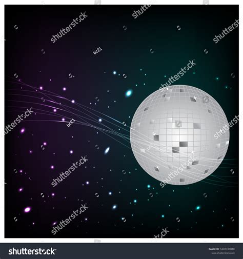 Deep Space Disco Ball Vector เวกเตอร์สต็อก ปลอดค่าลิขสิทธิ์