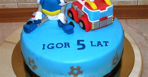 torty sylwii tort transformers rescue bots